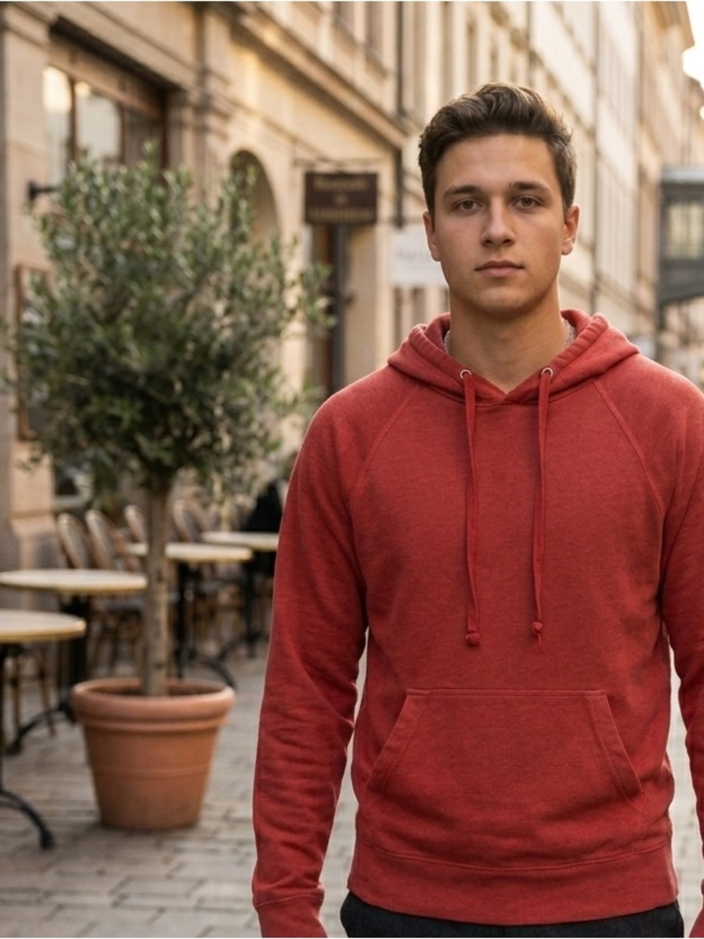 JAMES PERSE Y/osemite Relaxed Cotton Hoodie Size 2 (M) Mammoth